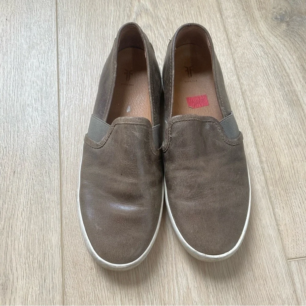 Frye Ash Brown Leather Slip On Shoe